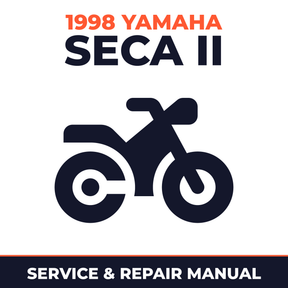 1998 Yamaha SECA II Service and Repair Manual - motorcycle workshop manual cover