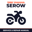 1998 Yamaha SEROW Service and Repair Manual - motorcycle workshop manual cover