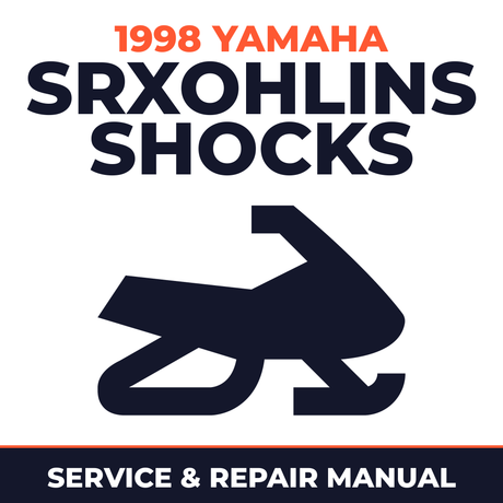 1998 Yamaha SRXOHLINS SHOCKS Service and Repair Manual - snowmobile workshop manual cover