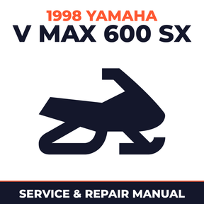 1998 Yamaha V Max 600 SX Service and Repair Manual - snowmobile workshop manual cover