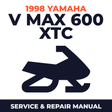 1998 Yamaha V Max 600 XTC Service and Repair Manual - snowmobile workshop manual cover