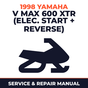 1998 Yamaha V Max 600 XTR (Elec. Start + Reverse) Service and Repair Manual - snowmobile workshop manual cover