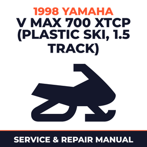 1998 Yamaha V Max 700 XTCP (Plastic Ski, 1.5 Track) Service and Repair Manual - snowmobile workshop manual cover