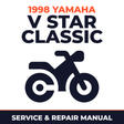 1998 Yamaha V STAR CLASSIC Service and Repair Manual - motorcycle workshop manual cover