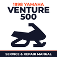 1998 Yamaha VENTURE 500 Service and Repair Manual - snowmobile workshop manual cover
