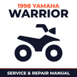 1998 Yamaha WARRIOR Service and Repair Manual - ATV workshop manual cover