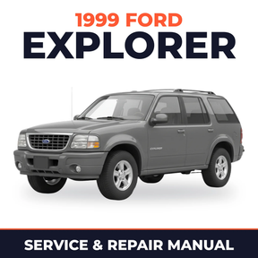 1999 Ford Explorer service and repair manual cover with vehicle photo