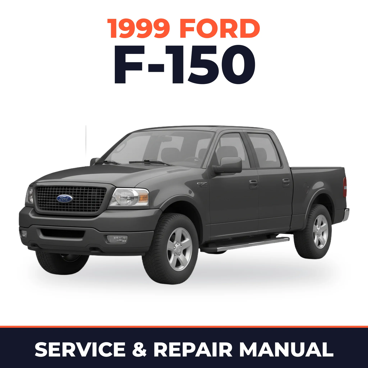 1999 Ford F-150 service and repair manual cover with vehicle photo