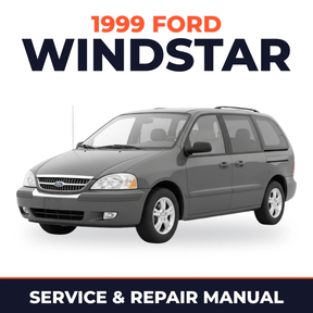 1999 Ford Windstar service and repair manual cover with vehicle photo