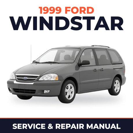 1999 Ford Windstar service and repair manual cover with vehicle photo
