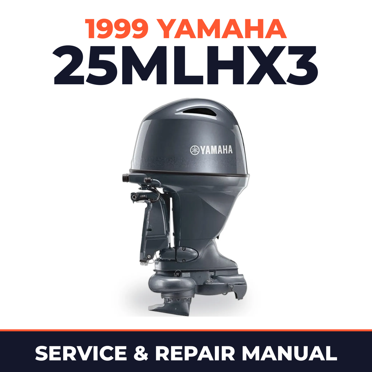 1999 Yamaha 25MLHX3 2 stroke Service and Repair Manual