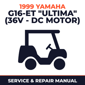 1999 Yamaha G16-ET "ULTIMA" (36V - DC MOTOR) Service and Repair Manual - golf car workshop manual cover