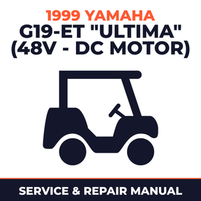 1999 Yamaha G19-ET "ULTIMA" (48V - DC MOTOR) Service and Repair Manual - golf car workshop manual cover