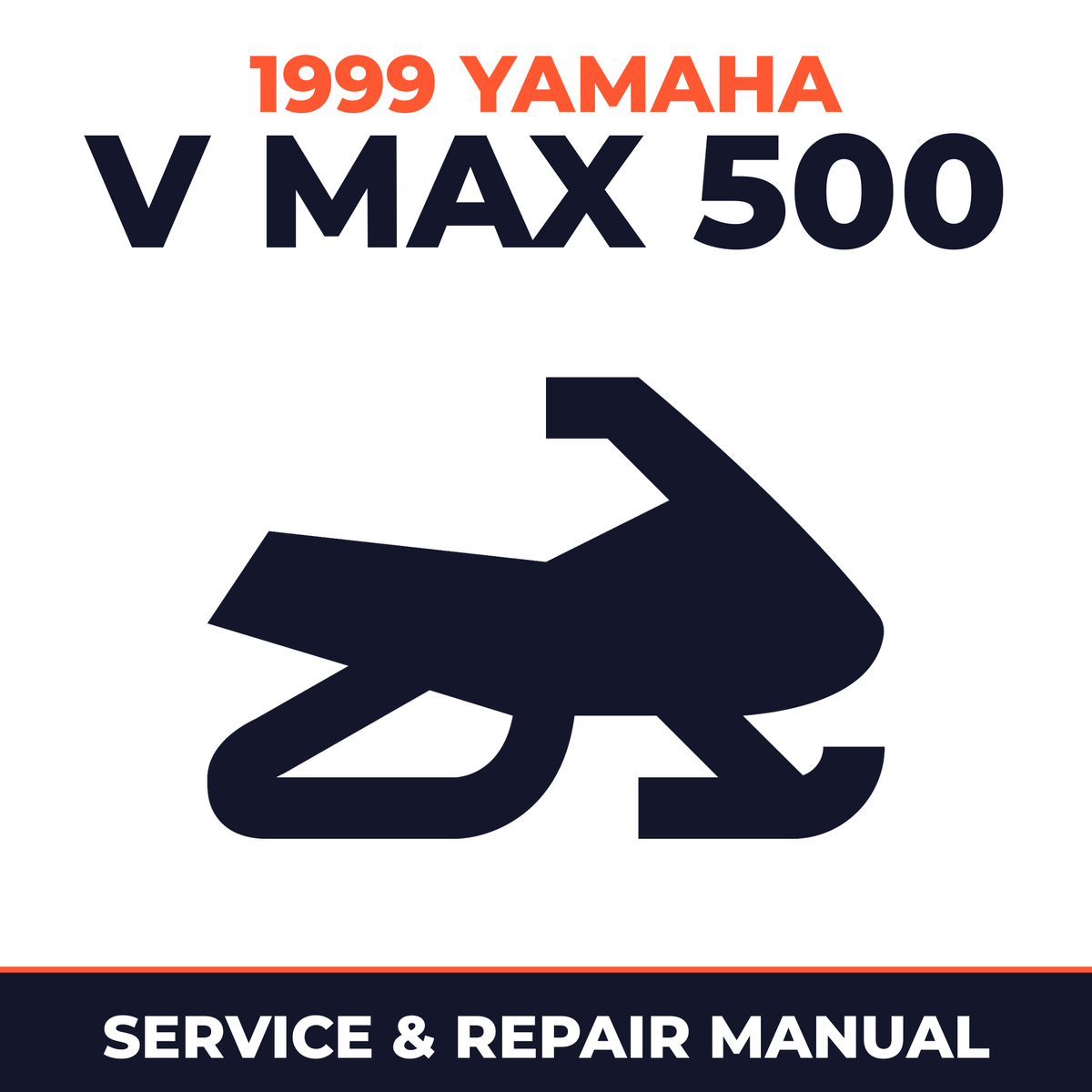 1999 Yamaha V Max 500 Service and Repair Manual - snowmobile workshop manual cover