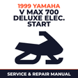 1999 Yamaha V Max 700 Deluxe Elec. Start Service and Repair Manual - snowmobile workshop manual cover