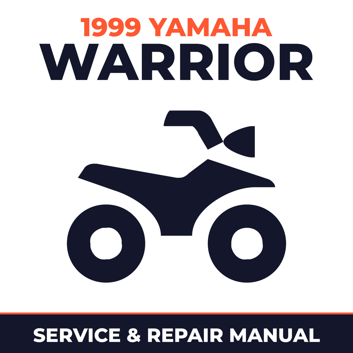 1999 Yamaha WARRIOR Service and Repair Manual - ATV workshop manual cover