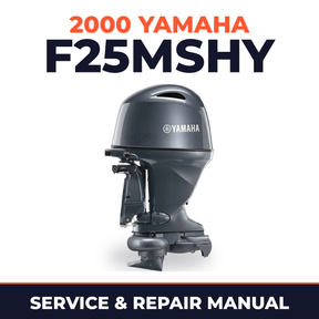 2000 Yamaha F25MSHY 4 stroke Service and Repair Manual