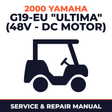 2000 Yamaha G19-EU "ULTIMA" (48V - DC MOTOR) Service and Repair Manual - golf car workshop manual cover