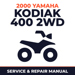 2000 Yamaha KODIAK 400 2WD Service and Repair Manual - ATV workshop manual cover