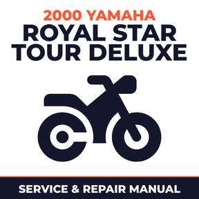 2000 Yamaha ROYAL STAR TOUR DELUXE Service and Repair Manual - motorcycle workshop manual cover