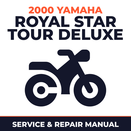 2000 Yamaha ROYAL STAR TOUR DELUXE Service and Repair Manual - motorcycle workshop manual cover