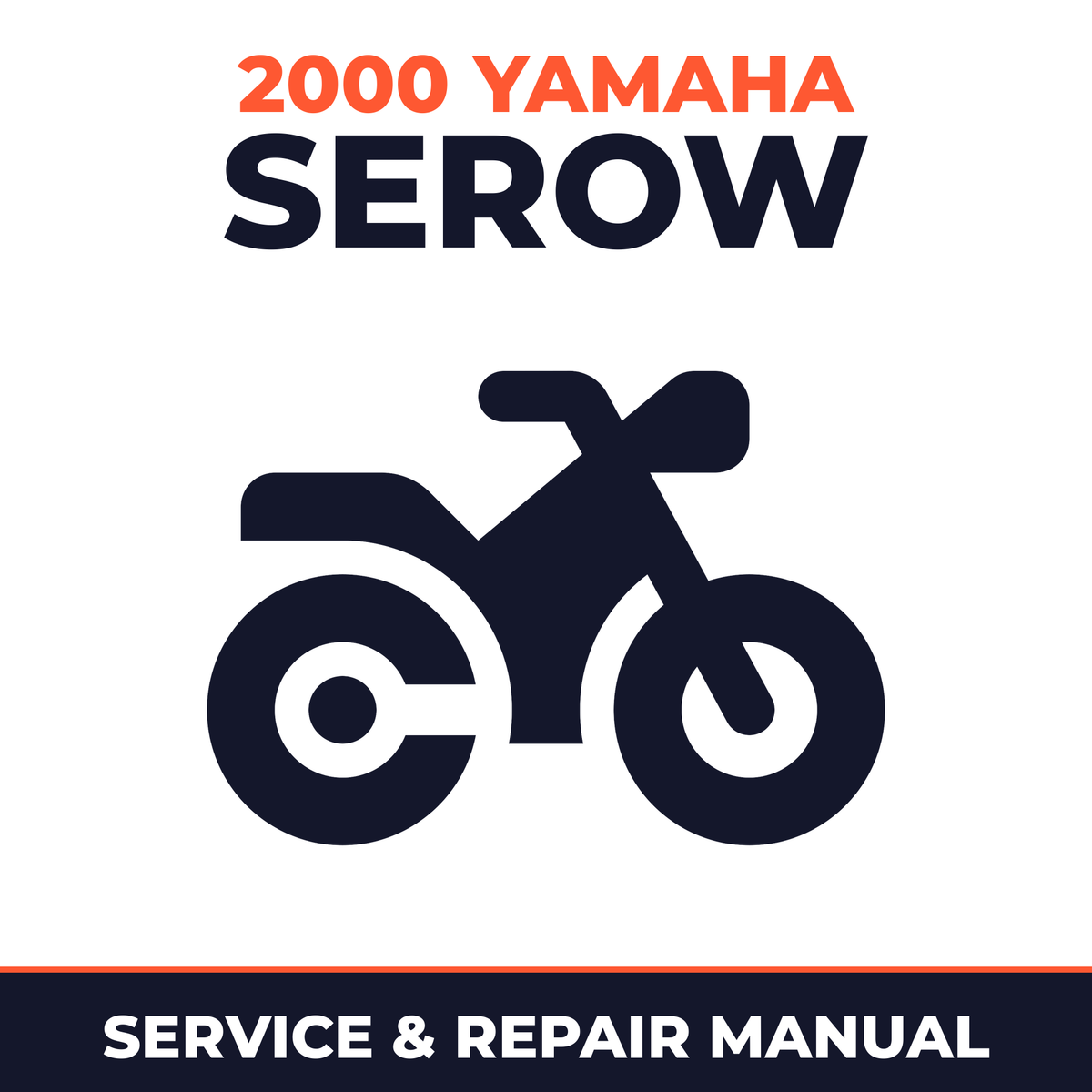 2000 Yamaha SEROW Service and Repair Manual - motorcycle workshop manual cover