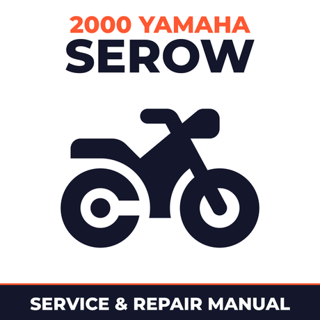 2000 Yamaha SEROW Service and Repair Manual - motorcycle workshop manual cover