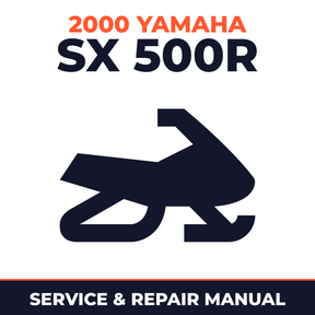 2000 Yamaha SX 500R Service and Repair Manual - snowmobile workshop manual cover