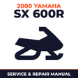 2000 Yamaha SX 600R Service and Repair Manual - snowmobile workshop manual cover