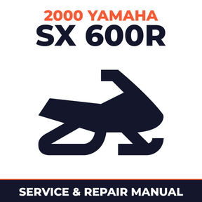 2000 Yamaha SX 600R Service and Repair Manual - snowmobile workshop manual cover