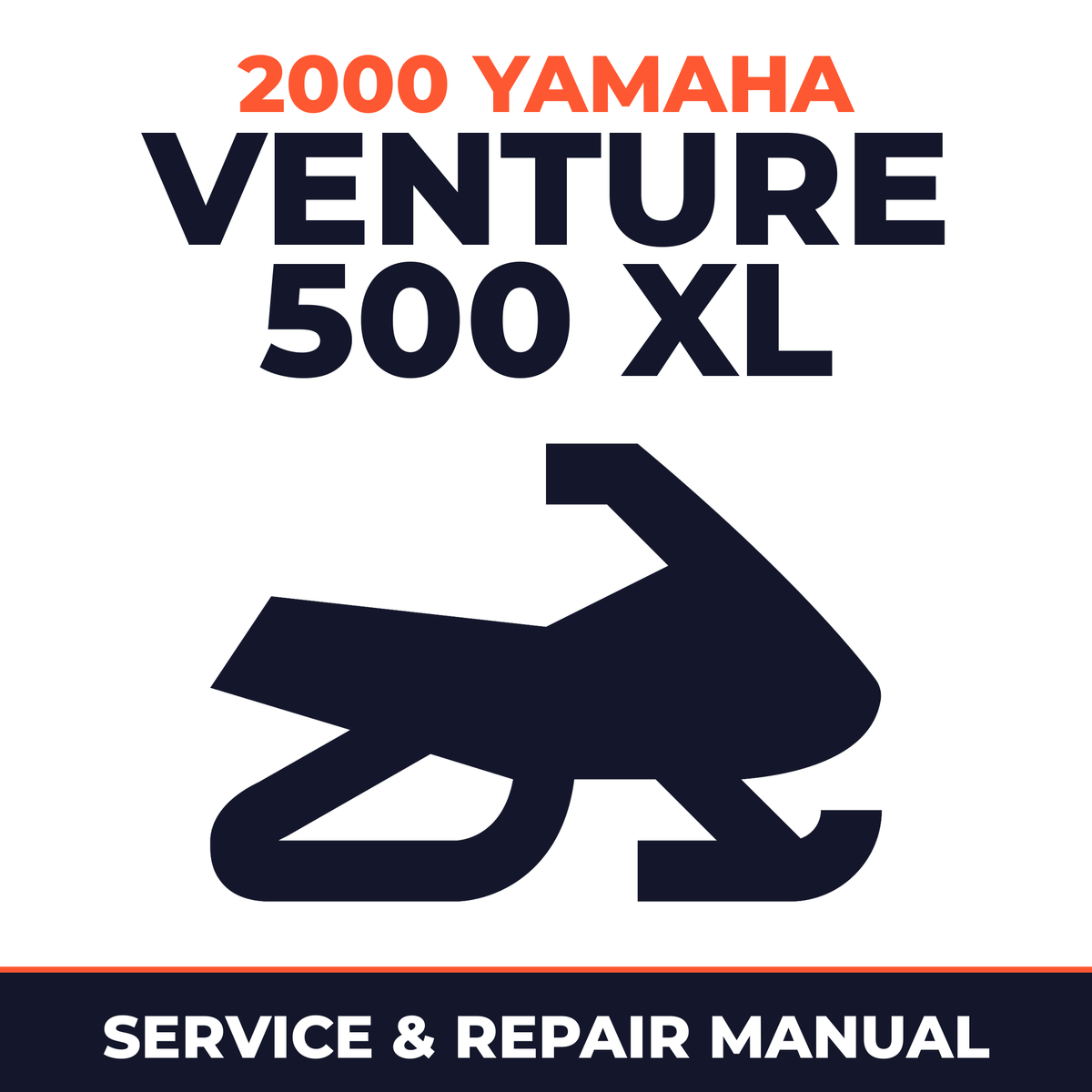 2000 Yamaha VENTURE 500 XL Service and Repair Manual - snowmobile workshop manual cover