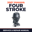 2001 Yamaha Four Stroke Service and Repair Manual - outboard workshop manual cover