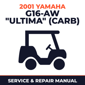 2001 Yamaha G16-AW "ULTIMA" (CARB) Service and Repair Manual - golf car workshop manual cover