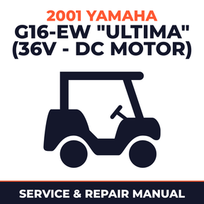 2001 Yamaha G16-EW "ULTIMA" (36V - DC MOTOR) Service and Repair Manual - golf car workshop manual cover