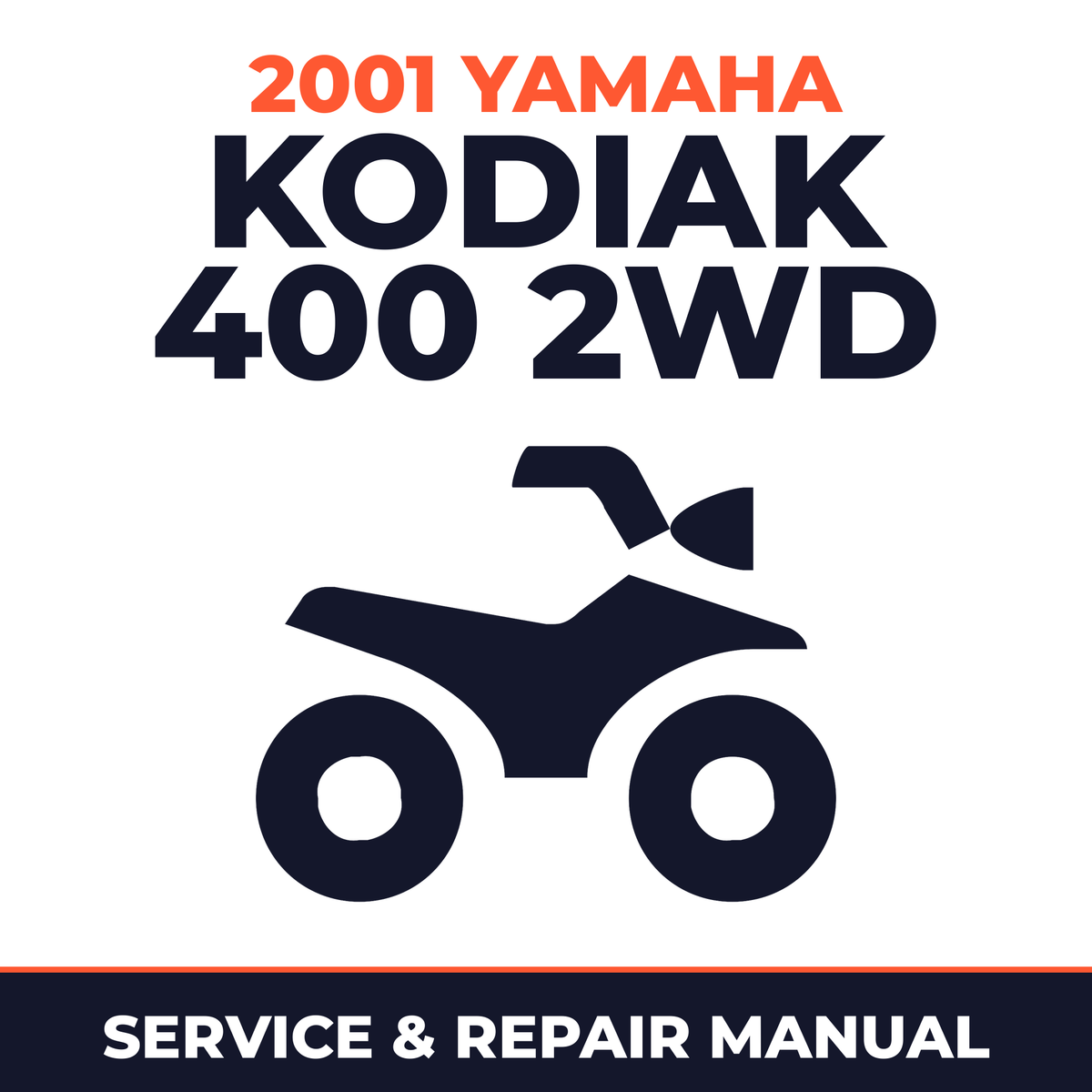 2001 Yamaha KODIAK 400 2WD Service and Repair Manual - ATV workshop manual cover