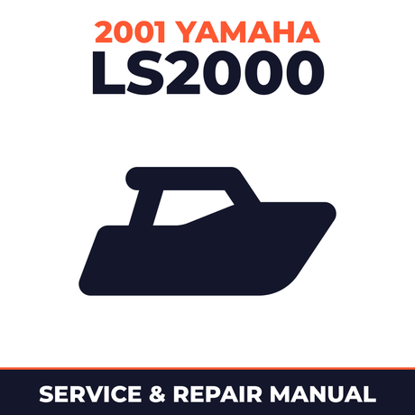 2001 Yamaha LS2000 Service and Repair Manual - boat workshop manual cover
