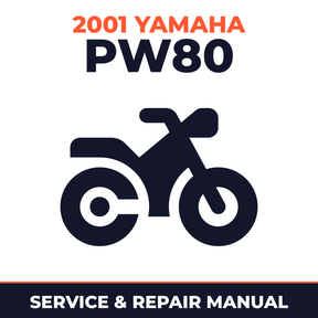 2001 Yamaha PW80 Service and Repair Manual - motorcycle workshop manual cover