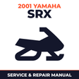 2001 Yamaha SRX Service and Repair Manual - snowmobile workshop manual cover