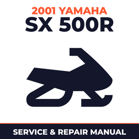 2001 Yamaha SX 500R Service and Repair Manual - snowmobile workshop manual cover