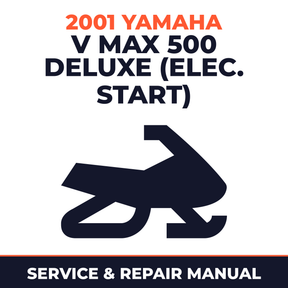 2001 Yamaha V Max 500 Deluxe (Elec. Start) Service and Repair Manual - snowmobile workshop manual cover