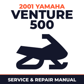 2001 Yamaha VENTURE 500 Service and Repair Manual - snowmobile workshop manual cover