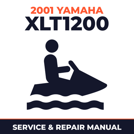 2001 Yamaha XLT1200 Service and Repair Manual - personal watercraft workshop manual cover