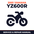 2001 Yamaha YZ600R Service and Repair Manual - motorcycle workshop manual cover