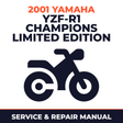 2001 Yamaha YZF-R1 Champions Limited Edition Service and Repair Manual - motorcycle workshop manual cover