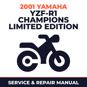 2001 Yamaha YZF-R1 Champions Limited Edition Service and Repair Manual - motorcycle workshop manual cover