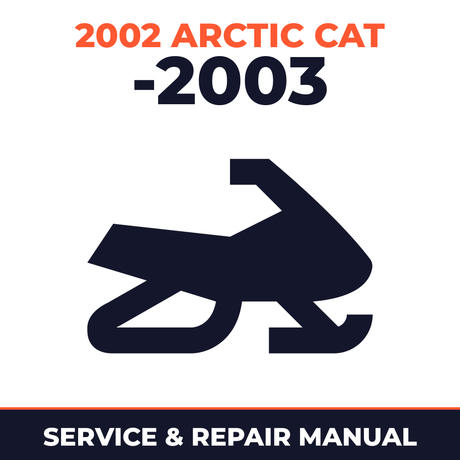 2002 Arctic Cat -2003 Service and Repair Manual - snowmobile workshop manual cover