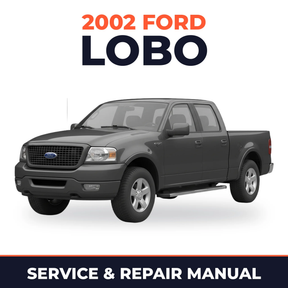 2002 Ford Lobo service and repair manual cover with vehicle photo