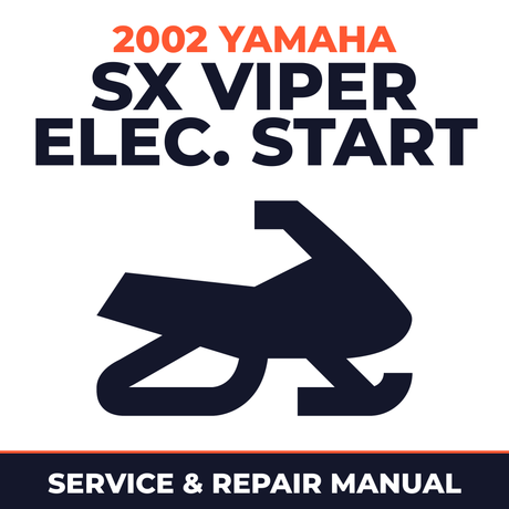 2002 Yamaha SX Viper Elec. Start Service and Repair Manual - snowmobile workshop manual cover