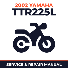 2002 Yamaha TTR225L Service and Repair Manual - motorcycle workshop manual cover