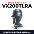 2002 Yamaha VX200TLRA 2 stroke Service and Repair Manual